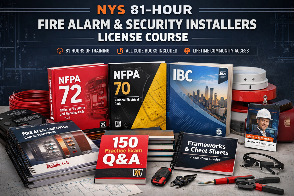 NYS 81-Hour Fire Alarm & Security Installers License Course