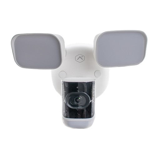 Alarm.com ADC-V729AC 4MP Floodlight Camera for Outdoors, 3000-Lumen, Onboard Recording, 2-Way Audio, White