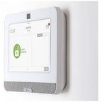 Qolsys IQ Panel 4 Power G Kit with a Built-In Verizon Cell Card, a PowerG Motion Sensor, and a PowerG Door/Window Sensor
