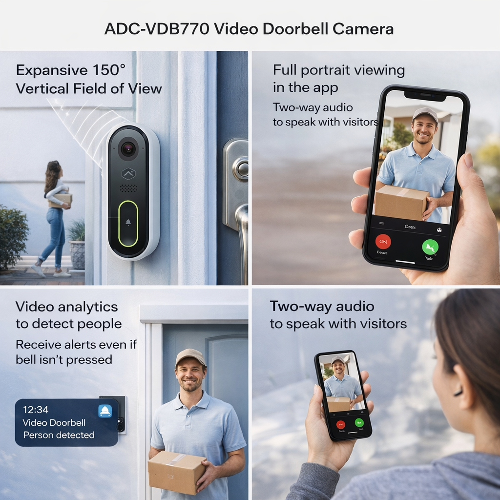 Alarm.com ADC-VDB770-TH-C Video Doorbell Camera