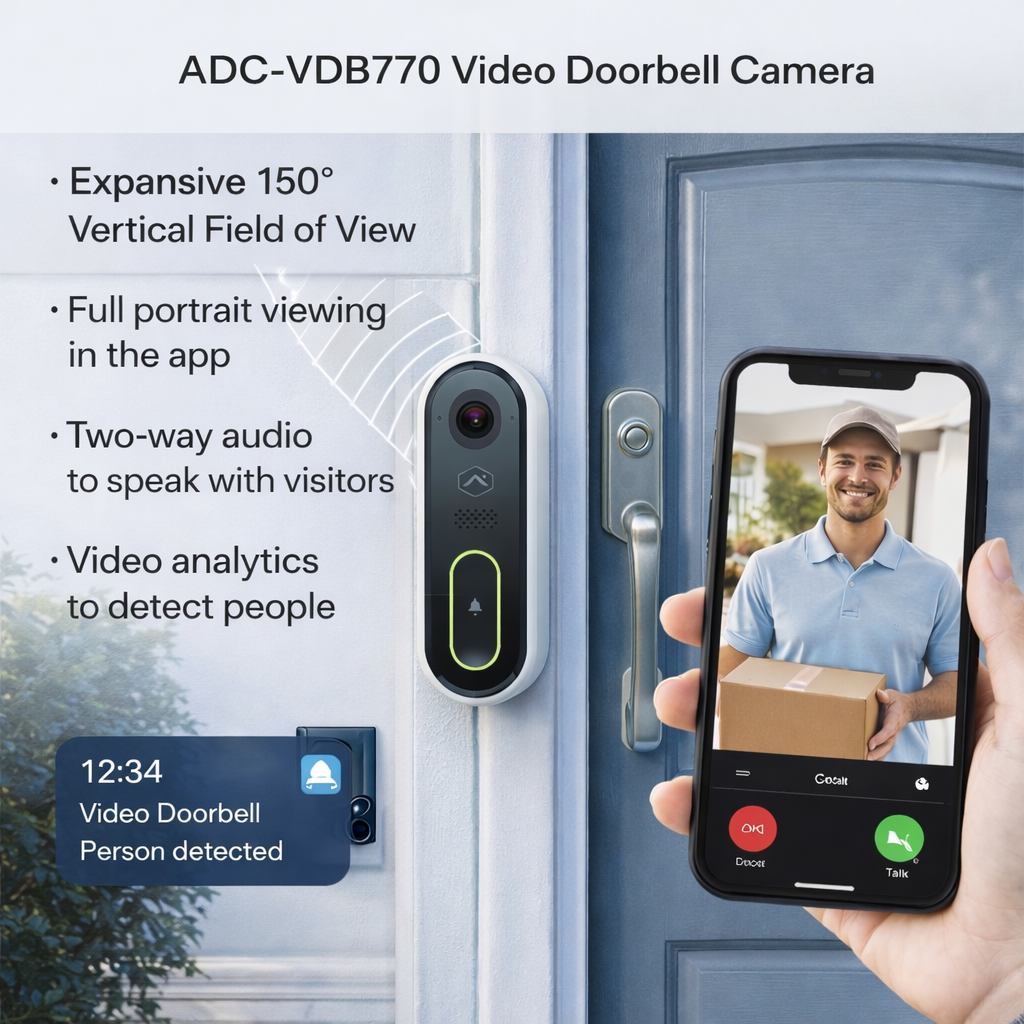 Alarm.com ADC-VDB770-TH-C Video Doorbell Camera