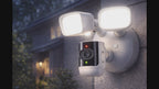 Alarm.com ADC-V729AC 4MP Floodlight Camera for Outdoors, 3000-Lumen, Onboard Recording, 2-Way Audio, White