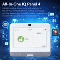 IQ IQP4003 IQ Panel Security/Home Automation Control Panel (Verizon), PowerG 345MHz, 7" All-in-One Touchscreen, White
