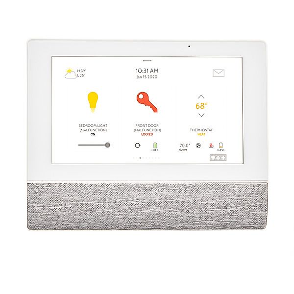Qolsys IQ Hub Wireless Touchscreen Alarm Control Panel for 2GIG & Honeywell 345 MHz Sensors with a Built-In Verizon LTE Cell Card